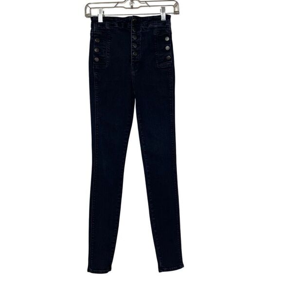 J BRAND NATASHA HIGH-RISE SKINNY, BLUEBIRD Size 24 - Picture 4 of 16